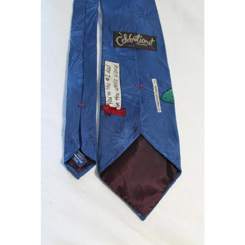 Vintage Hallmark Celebrations Silk Necktie - 